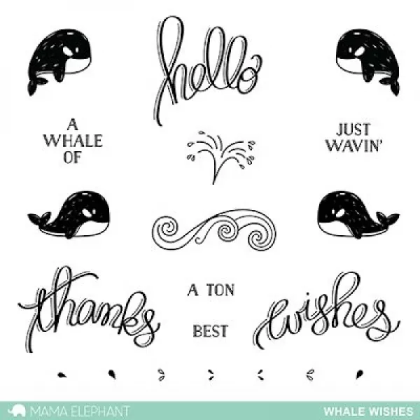 whale wishes clearstamps mama elephant