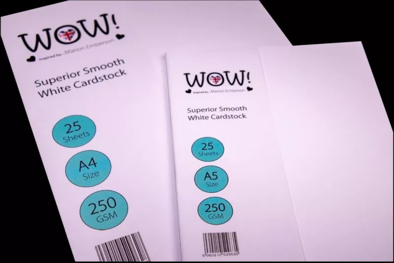 wow superior smooth white cardstock a4