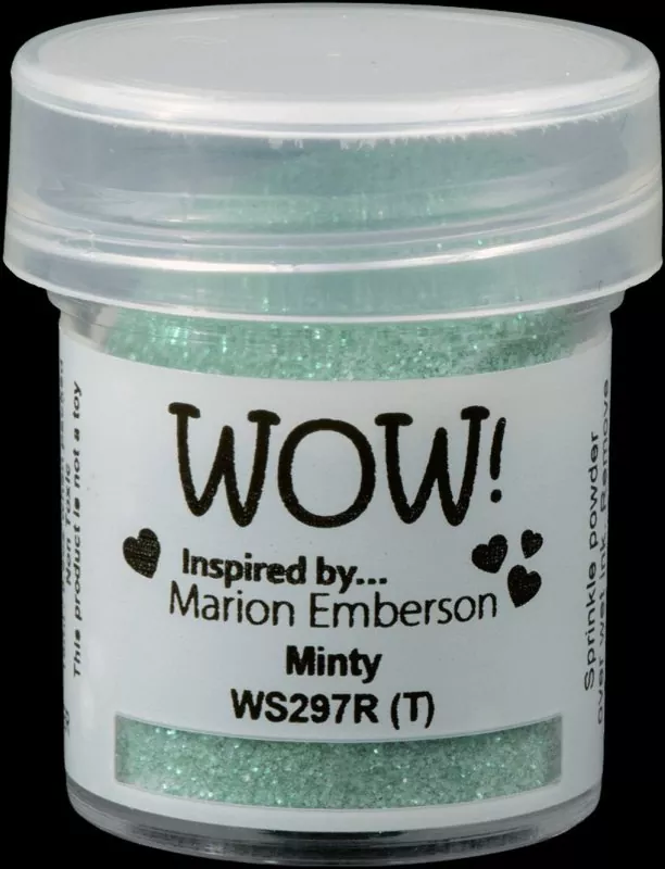 wow Minty embossing powder Marion Emberson