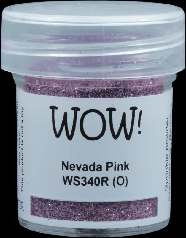 wow Nevada Pink embossing powder
