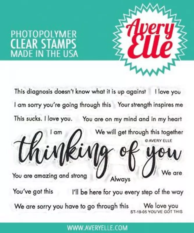 you have got this avery elle clear stamps