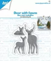 Deer with Fawns joy crafts stanze präge debosschablone