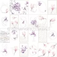 Kärtchenbogen Rose Blumengeometrie - 12"x12" - Alexandra Renke