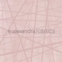 Wilde Linien auf Rosa - 12"x12" - Alexandra Renke