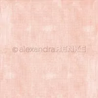 Kariert auf Koralle - Alexandra Renke - Designpapier -12"x12"
