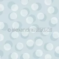 Bokeh Kreise Bleu - Alexandra Renke - Designpapier - 12"x12"