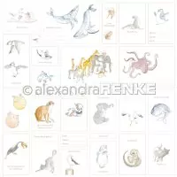 Kärtchenbogen Tiere - Alexandra Renke - Designpapier -12"x12"