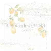 Zitronen Love Alexandra Renke Scrapbookingpapier