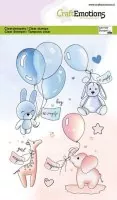 Baby cuddly toys and balloons - Clear Stamps - CraftEmotions