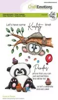craftemotions clearstamps Koala & Panda carla creaties