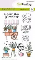 Plant Push Cart Clear Stamps CraftEmotions