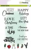 Text Christmas Cards - Clear Stamps - CraftEmotions