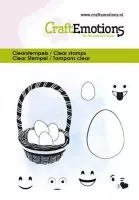 Egg Face Easter Basket - Clear Stamps - CraftEmotions