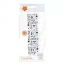 1366E tonic studios clear stamps sentimental strips just a note to say