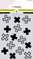 Get Well - Plaster Cross A6 - Stencils - CraftEmotions