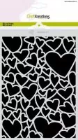 Love Puns - Hearts A5 - Stencils - CraftEmotions