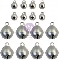 Prima Marketing - Christmas Sparkle Bell Charms - Metal Charms
