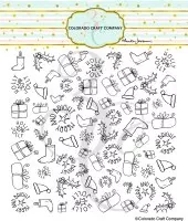 Christmas Background Clear Stamps Colorado Craft Company by Anita Jeram
