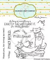 Spoiled Cats Clear Stamps Colorado Craft Company by Anita Jeram