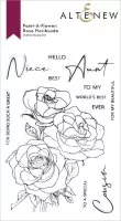 Paint A Flower - Rosa Floribunda - Clear Stamps - Altenew