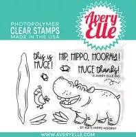Hippo Hooray - Stempel - Avery Elle