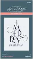 Chic Merry Christmas - Press Plate - Spellbinders