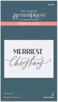 Merriest Christmas - Press Plate - Spellbinders