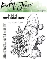 Merry Good Gnome - Clear Stamps - Picket Fence Studios