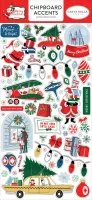 Merry Christmas - Chipboard Accents Embellishment - Carta Bella