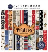 Pirates - Paper Pad - 6"x6" - Carta Bella