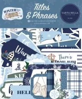 Wintertime - Titles & Phrases - Die Cut Embellishment - Carta Bella