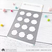 Cloud Grid Cover - Creative Cuts - Stanzen - Mama Elephant