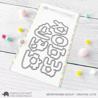 Merrygrams AEIOUY - Creative Cuts - Stanzen - Mama Elephant