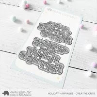 Holiday Happiness - Creative Cuts - Stanzen - Mama Elephant