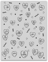 Candy Hearts Background - Stempel - Hero Arts
