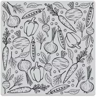 Veggie Medley Bold Prints - Stempel - Hero Arts