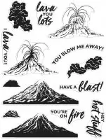 Volcano Heroscapes - Color Layering - Clear Stamps - Hero Arts