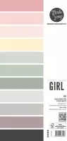 ModaScrap - Hello Sweet Girl - Color Palette Paper Pack - 6"x12"