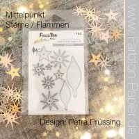 Zubehör-Set 103 - Mittelpunktsterne & Flammen - Stanze - FarbTon Papier