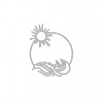 Sun and Waves Window - Fancy Die - Stanze - Hero Arts