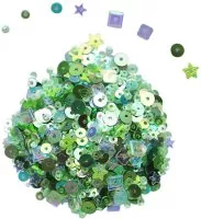 Blossom With Green - Sequin Mix - Dress My Craft