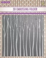 3-D Embossing Folder - Trees - Nellie Snellen