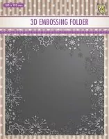 3-D Embossing Folder - Snowflake Frame - Nellie Snellen
