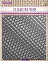3-D Embossing Folder - Hearts - Nellie Snellen