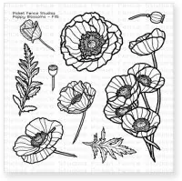 Poppy Blossoms - Clear Stamps - Picket Fence Studios