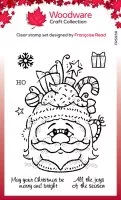 Santa Cup - Clear Stamps - Woodware Craft Collection