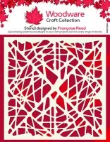 Web - Stencil - Woodware Craft Collection