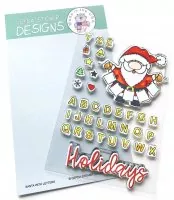 Santa with Letters - Stempel - Gerda Steiner Designs