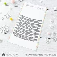 Holiday Word Banners Stanzen Creative Cuts Mama Elephant