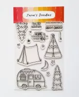 Happy Camper - Clear Stamps - Jane's Doodles